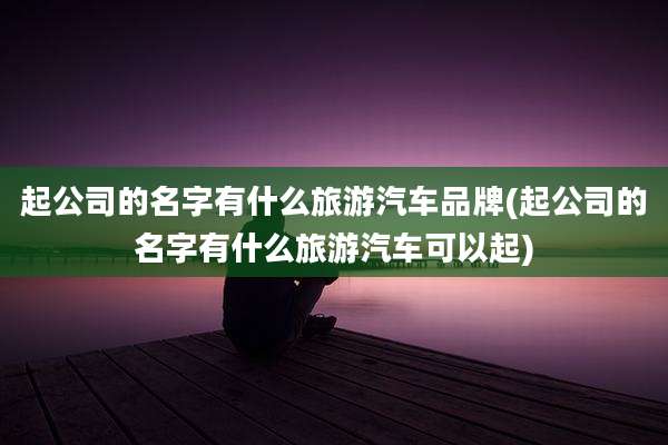起公司的名字有什么旅游汽车品牌(起公司的名字有什么旅游汽车可以起)