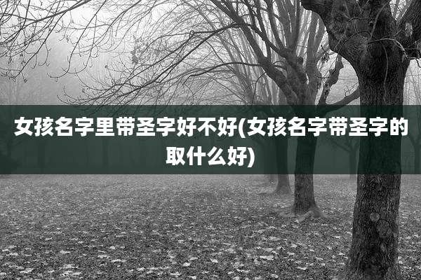 女孩名字里带圣字好不好(女孩名字带圣字的取什么好)