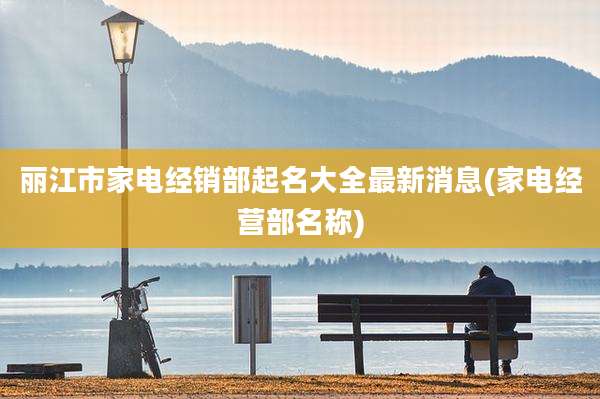 丽江市家电经销部起名大全最新消息(家电经营部名称)