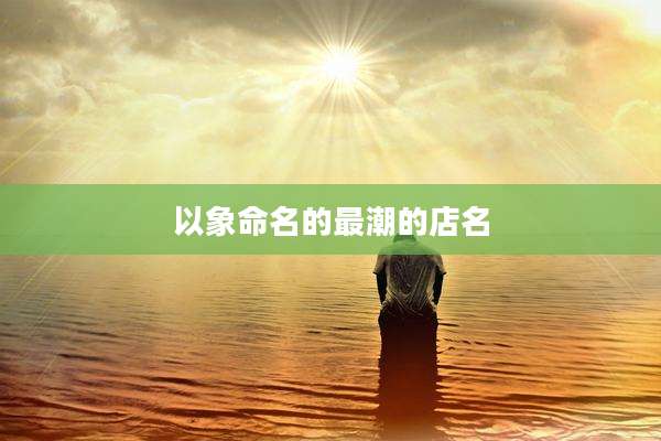 以象命名的最潮的店名