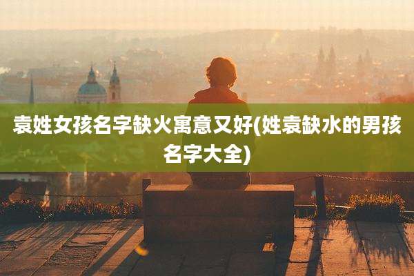 袁姓女孩名字缺火寓意又好(姓袁缺水的男孩名字大全)