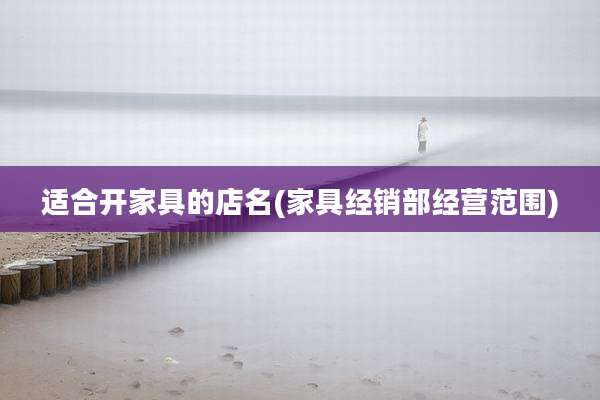 适合开家具的店名(家具经销部经营范围)