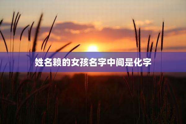 姓名赖的女孩名字中间是化字