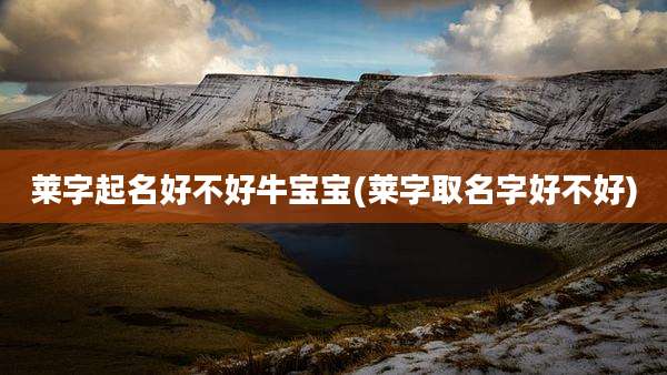 莱字起名好不好牛宝宝(莱字取名字好不好)