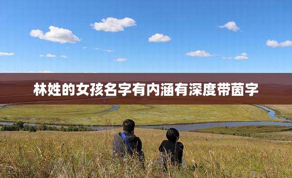 林姓的女孩名字有内涵有深度带茵字