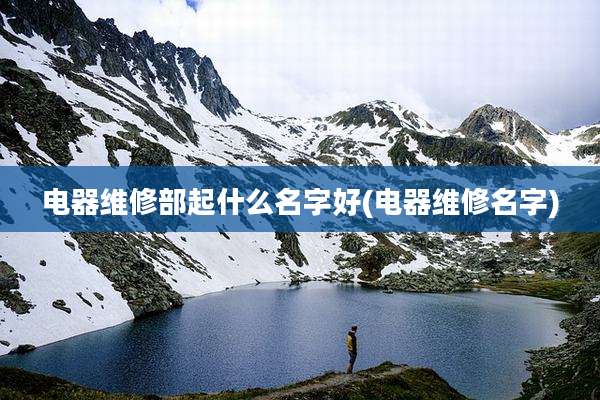 电器维修部起什么名字好(电器维修名字)