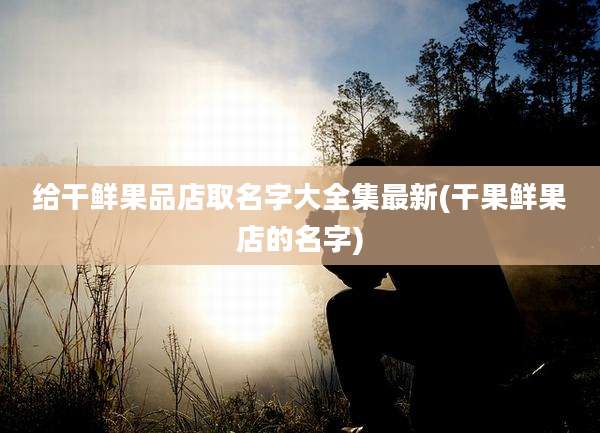给干鲜果品店取名字大全集最新(干果鲜果店的名字)