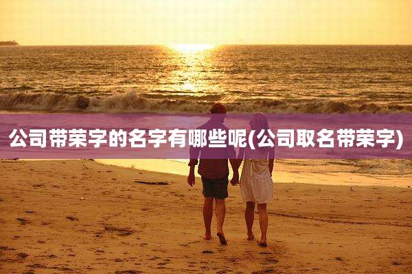 公司带荣字的名字有哪些呢(公司取名带荣字)
