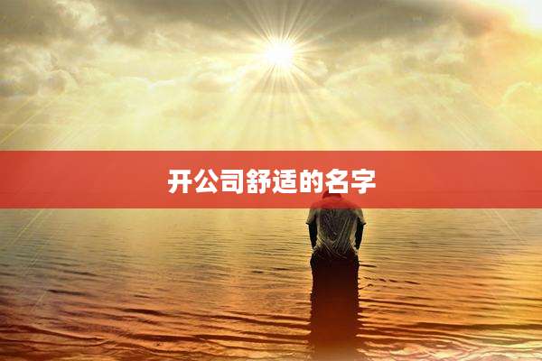 开公司舒适的名字