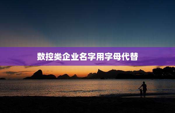 数控类企业名字用字母代替