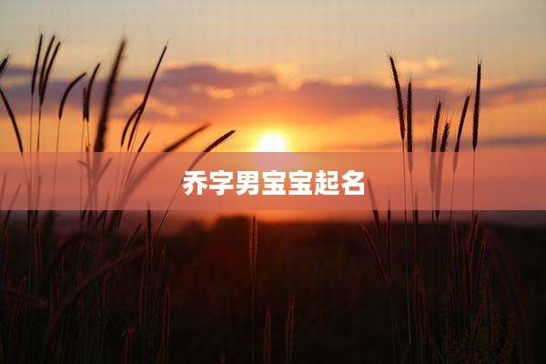 乔字男宝宝起名