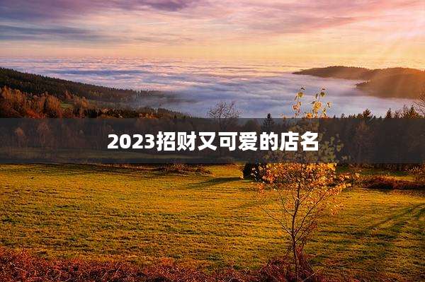 2023招财又可爱的店名