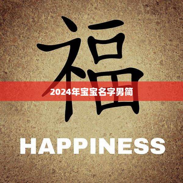 2024年宝宝名字男简