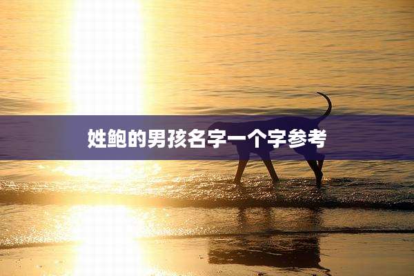 姓鲍的男孩名字一个字参考