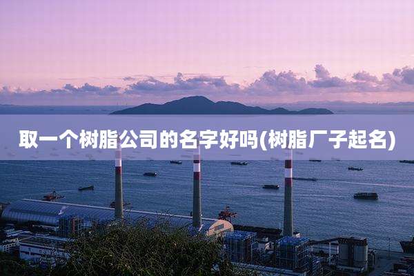 取一个树脂公司的名字好吗(树脂厂子起名)