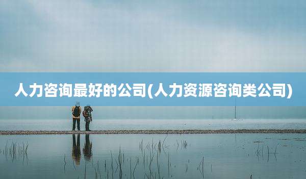 人力咨询最好的公司(人力资源咨询类公司)