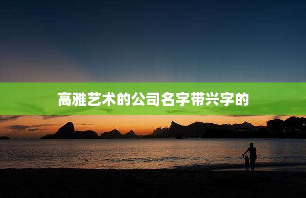 高雅艺术的公司名字带兴字的
