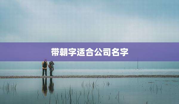 带朝字适合公司名字