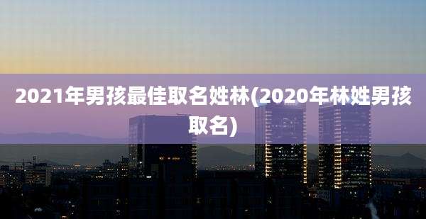 2021年男孩最佳取名姓林(2020年林姓男孩取名)