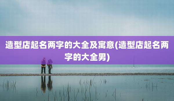造型店起名两字的大全及寓意(造型店起名两字的大全男)