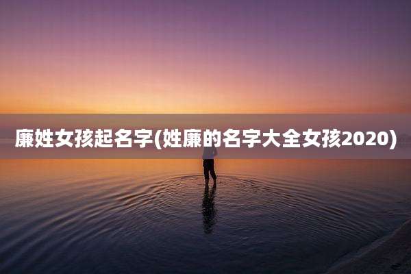 廉姓女孩起名字(姓廉的名字大全女孩2020)