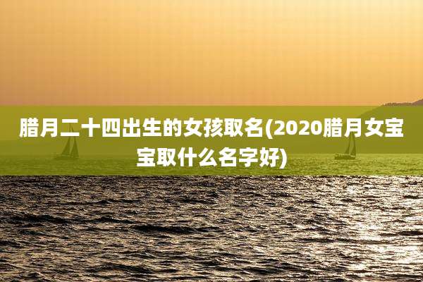 腊月二十四出生的女孩取名(2020腊月女宝宝取什么名字好)