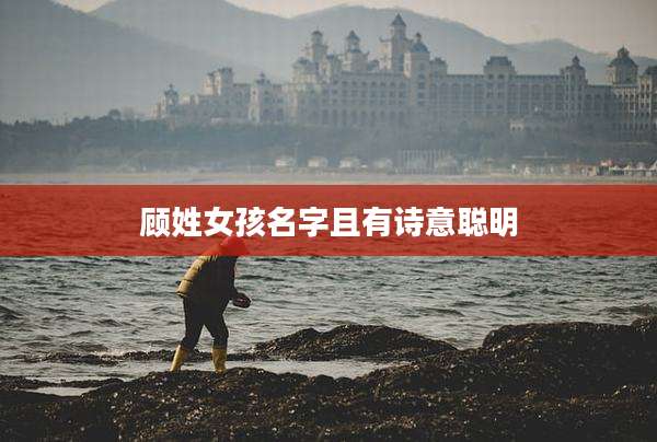 顾姓女孩名字且有诗意聪明