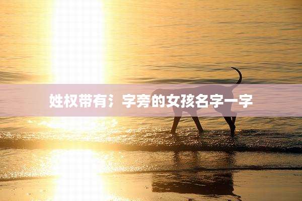 姓权带有氵字旁的女孩名字一字
