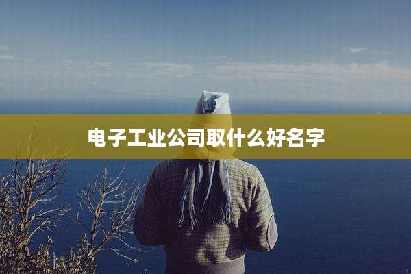电子工业公司取什么好名字