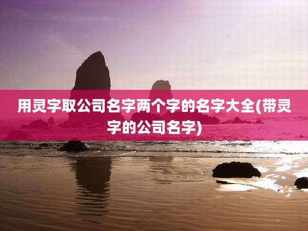 用灵字取公司名字两个字的名字大全(带灵字的公司名字)