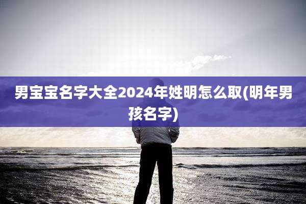 男宝宝名字大全2024年姓明怎么取(明年男孩名字)