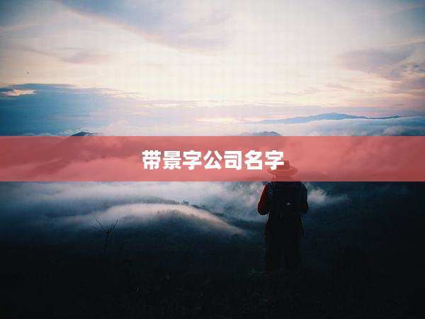 带景字公司名字