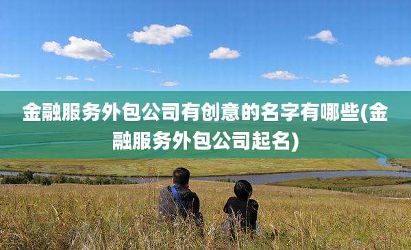 金融服务外包公司有创意的名字有哪些(金融服务外包公司起名)
