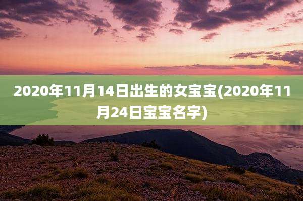 2020年11月14日出生的女宝宝(2020年11月24日宝宝名字)