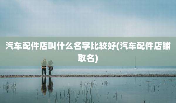 汽车配件店叫什么名字比较好(汽车配件店铺取名)