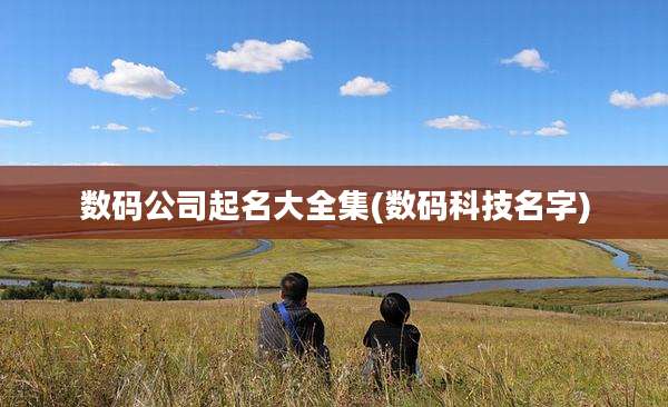 数码公司起名大全集(数码科技名字)