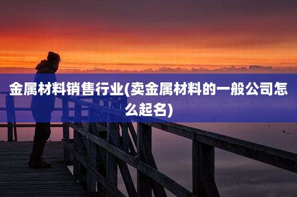 金属材料销售行业(卖金属材料的一般公司怎么起名)