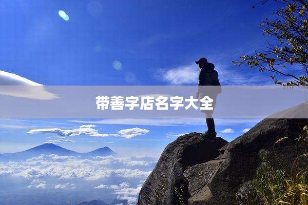 带善字店名字大全