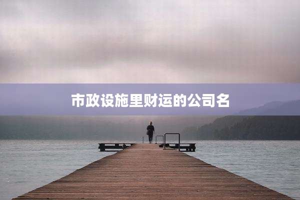 市政设施里财运的公司名