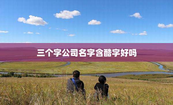 三个字公司名字含酷字好吗