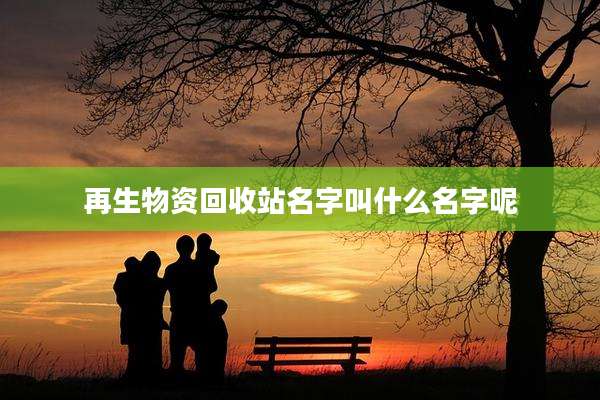 再生物资回收站名字叫什么名字呢