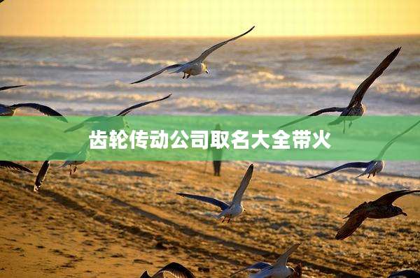 齿轮传动公司取名大全带火