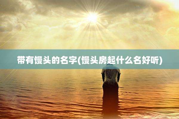 带有馒头的名字(馒头房起什么名好听)