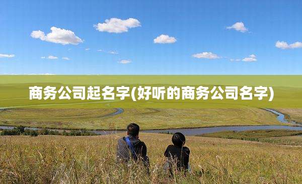 商务公司起名字(好听的商务公司名字)