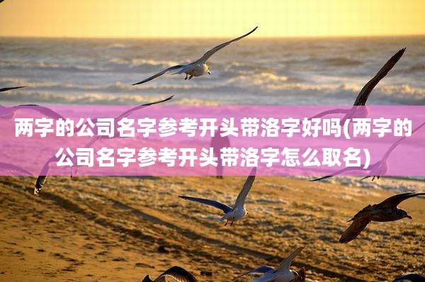 两字的公司名字参考开头带洛字好吗(两字的公司名字参考开头带洛字怎么取名)