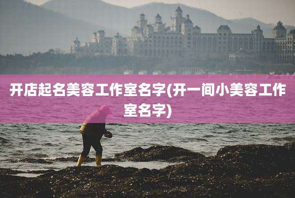 开店起名美容工作室名字(开一间小美容工作室名字)