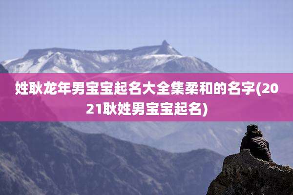 姓耿龙年男宝宝起名大全集柔和的名字(2021耿姓男宝宝起名)