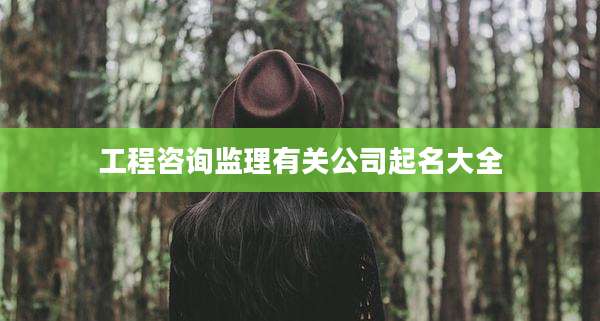 工程咨询监理有关公司起名大全