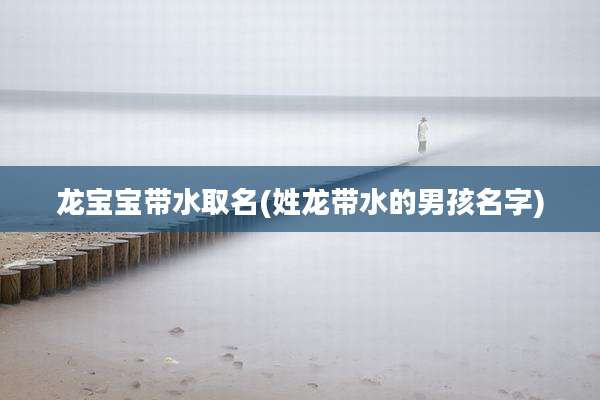 龙宝宝带水取名(姓龙带水的男孩名字)