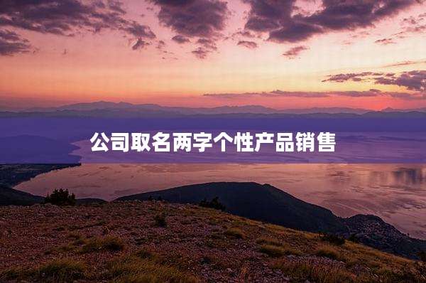 公司取名两字个性产品销售